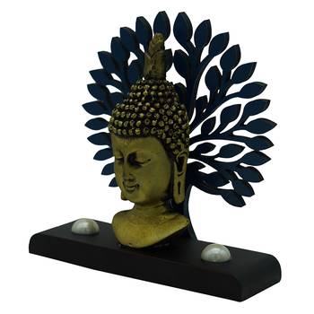 Gallery99 Buddha Taj Idol Under A Tree (5x2x4.5) 2