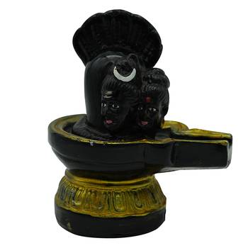 Gallery99 Black Stone Shiv Ling Statue For Temple/Home (3.5x2.5x4) 1