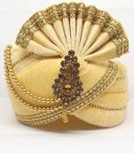 Beige Wedding Safa Turban