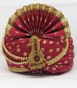 Maroon Safa Turban For Weddings
