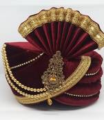 Maroon Traditional Safa Turban