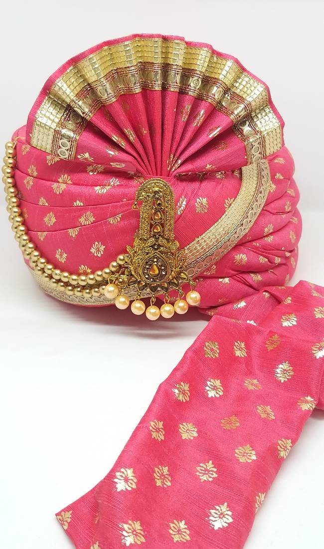 Pink Wedding Safa Turban