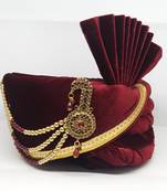 Maroon Wedding Safa Turban