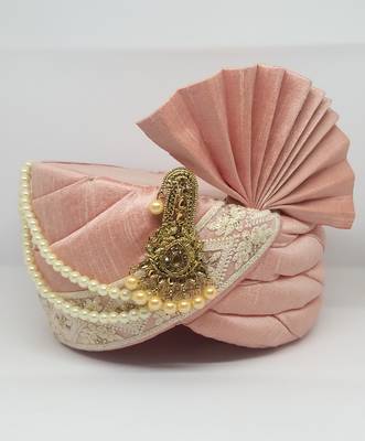 Pink Wedding Safa Turban 1
