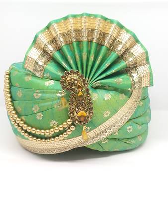 Green Groom Safa Turban 1