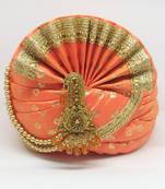 Orange Groom Safa Turban
