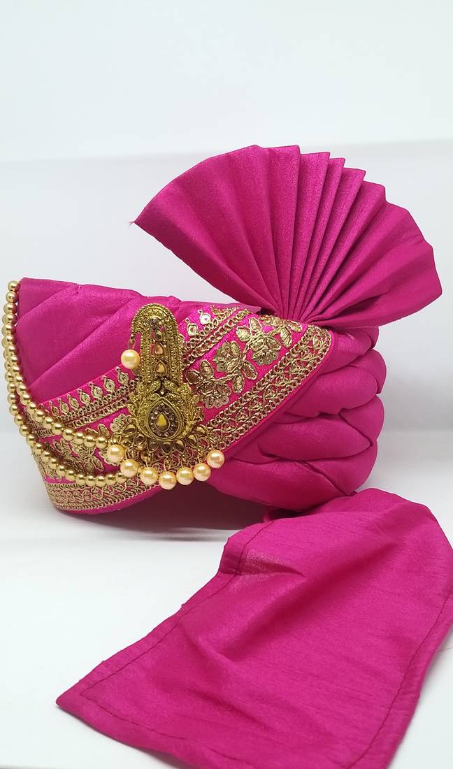 Pink Wedding Safa Turban