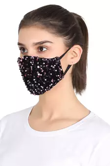 3-Ply Reusable Sculpted Sequin Fashion Mask