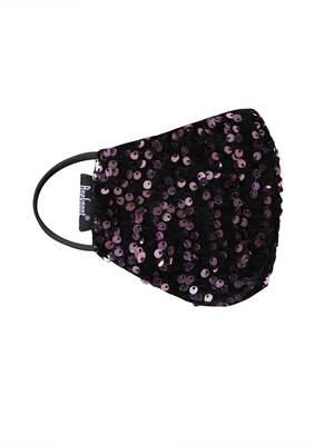 3-Ply Reusable Sculpted Sequin Fashion Mask 4