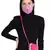 3-Ply Pink & Multi Cotton Jacquard Fabric Fashion Mask With Mobile Sling