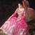 Premium leather work embroidered fushsia pink lehenga
