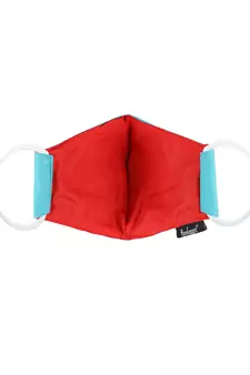 3-Ply Reusable Aqua & Multi Embroidered Cotton Fabric Fashion Mask