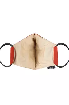 3-Ply Reusable Rust & Multi Embroidered Cotton Fabric Fashion Mask