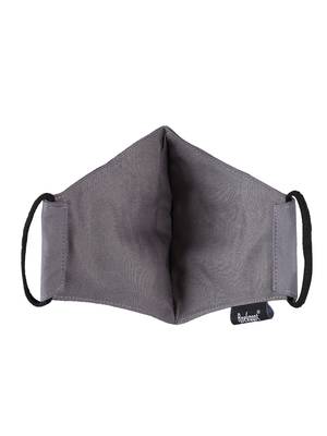 3-Ply Reusable Grey, Black & Multi Floral Embroidered Cotton Fabric Fashion Mask 5