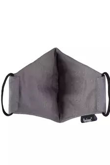3-Ply Reusable Grey, Black & Multi Floral Embroidered Cotton Fabric Fashion Mask