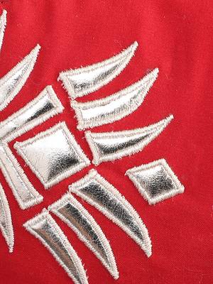 3-Ply Reusable Red & Gold Patch Work Cotton Fabric Fashion Mask 6