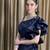 Designer one shoulder crop top with sequin lehenga