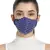 3-Ply Royel Blue & White Cotton Embroidered Fabric Fashion Mask