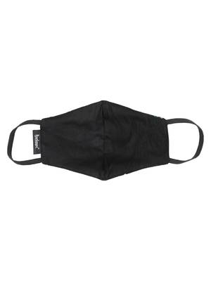 3-Ply Black & Multi Fluorescent Cotton Embroidered Fabric Fashion Mask 5