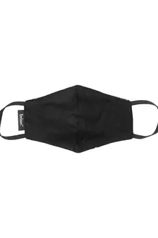 3-Ply Black & Multi Fluorescent Cotton Embroidered Fabric Fashion Mask