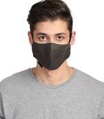 3-Ply Dark Green & Grey Cotton Printed Fabric Fashion Mask