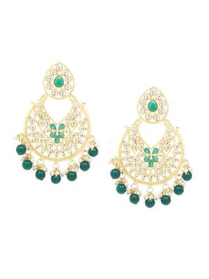 Green Brass Alloy   Earring 2