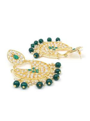 Green Brass Alloy   Earring 3