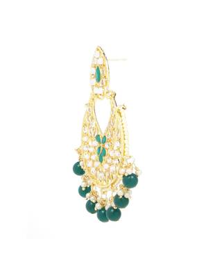 Green Brass Alloy   Earring 4