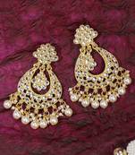 White Brass Alloy   Earring