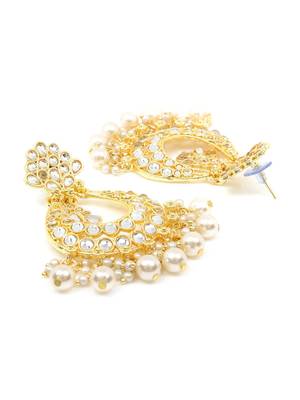 White Brass Alloy   Earring 2