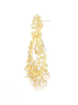 White Brass Alloy   Earring 4