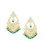 Green Brass Alloy   Earring