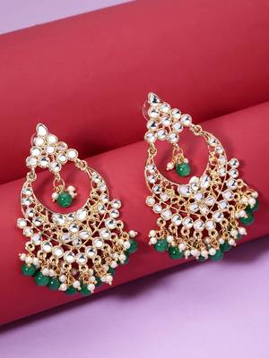 Green Brass Alloy   Earring 4
