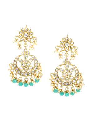Green Brass Alloy   Earring 1