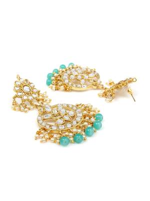 Green Brass Alloy   Earring 2