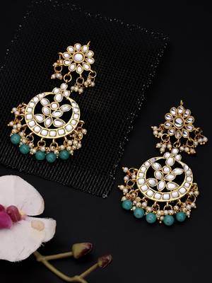 Green Brass Alloy   Earring 3