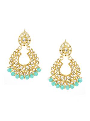 Green Brass Alloy   Earring 1
