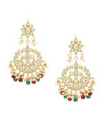 Maroon Brass Alloy   Earring