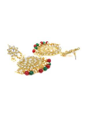 Maroon Brass Alloy   Earring 2