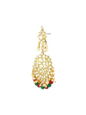 Maroon Brass Alloy   Earring 3