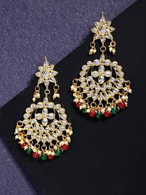 Maroon Brass Alloy   Earring 4