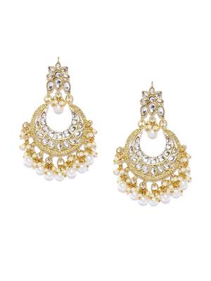 White Brass Alloy   Earring 1