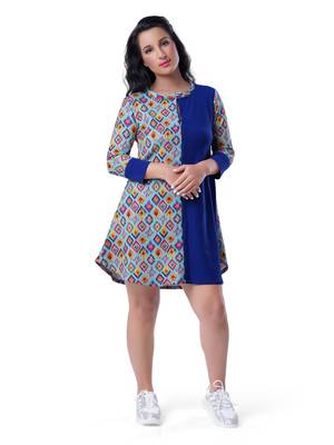 Trab Life Multi Colour Tshirt Skater Dress 1