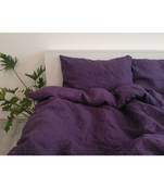 3 Pc pure cotton 200tc dark purple duvet cover bedding Set dark purple Bedding Set, Duvet purple comforter Set pillow
