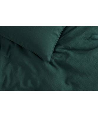 Emerald Green  - Pure cotton  with pillow cases / Free 2 Matching Pillow Cover / Green bedding Set 1