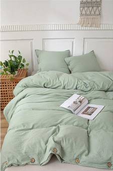 bed sheets sage green