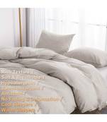 3 Pc Khaki Duvet Cover, Washed Cotton Duvet Cover, Boho Bedding, Bedding Set Size Duvet Cover, Boho Comforter Set
