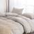 3 Pc Khaki Duvet Cover, Washed Cotton Duvet Cover, Boho Bedding, Bedding Set Size Duvet Cover, Boho Comforter Set