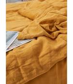 100% Cotton Duvet Cover in Mustard brown Yellow