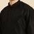 Sanwara Men's Black Embroidered Art Silk Ethnic Kurta